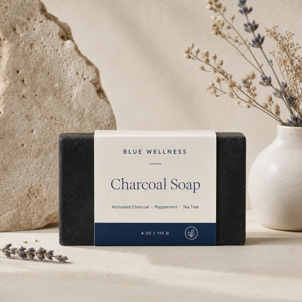 Blue Wellness Charcoal Soap