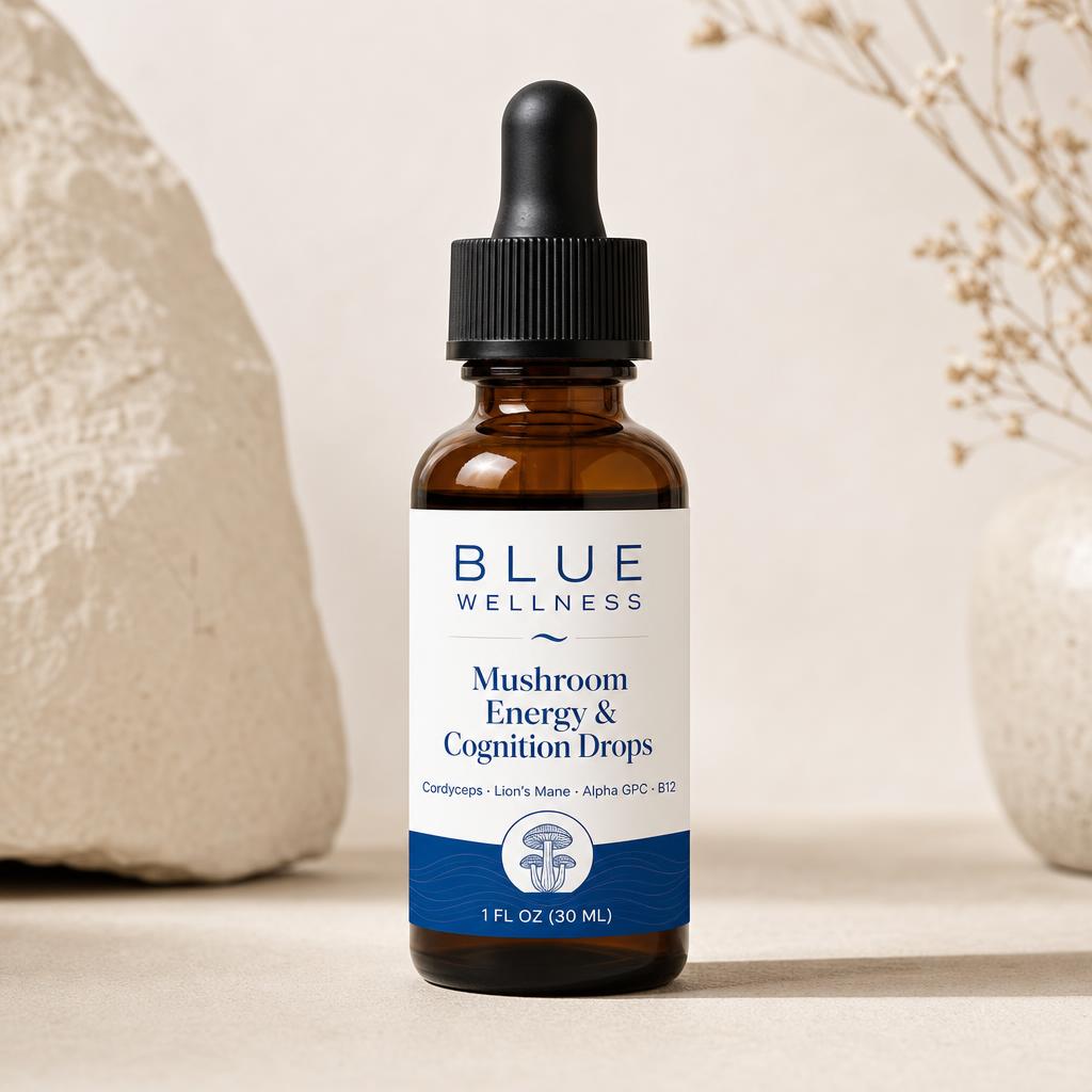 Blue Wellness Mushroom Energy & Cognition Drops