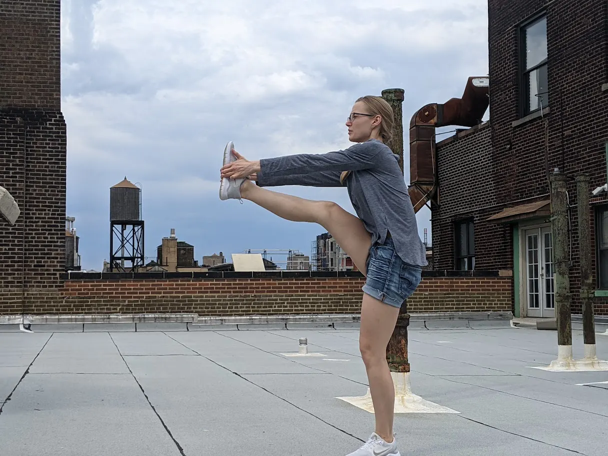 Rooftop yoga, New York, NY